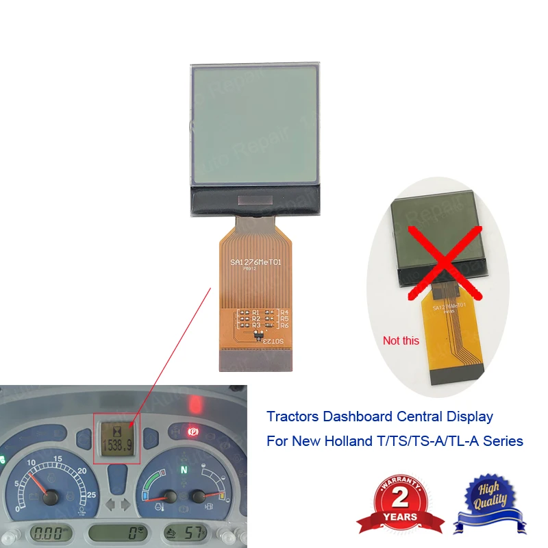 Dashboard LCD Display Screen for New Holland T TS Series TLA Series TSA Tractors 2004-2008