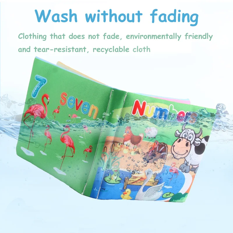 Dětské měkké knihy pro novorozence 0-12 měsíců 3D knihy Rodina zvířat Kognitivní Montessori rané vzdělávací hračky pro děti Dár