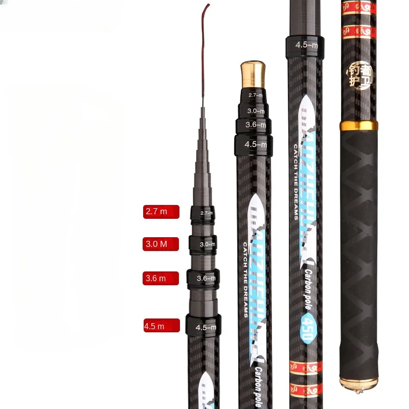 NewSuperhardUltralightCarbonFishingRodShortSectionFour