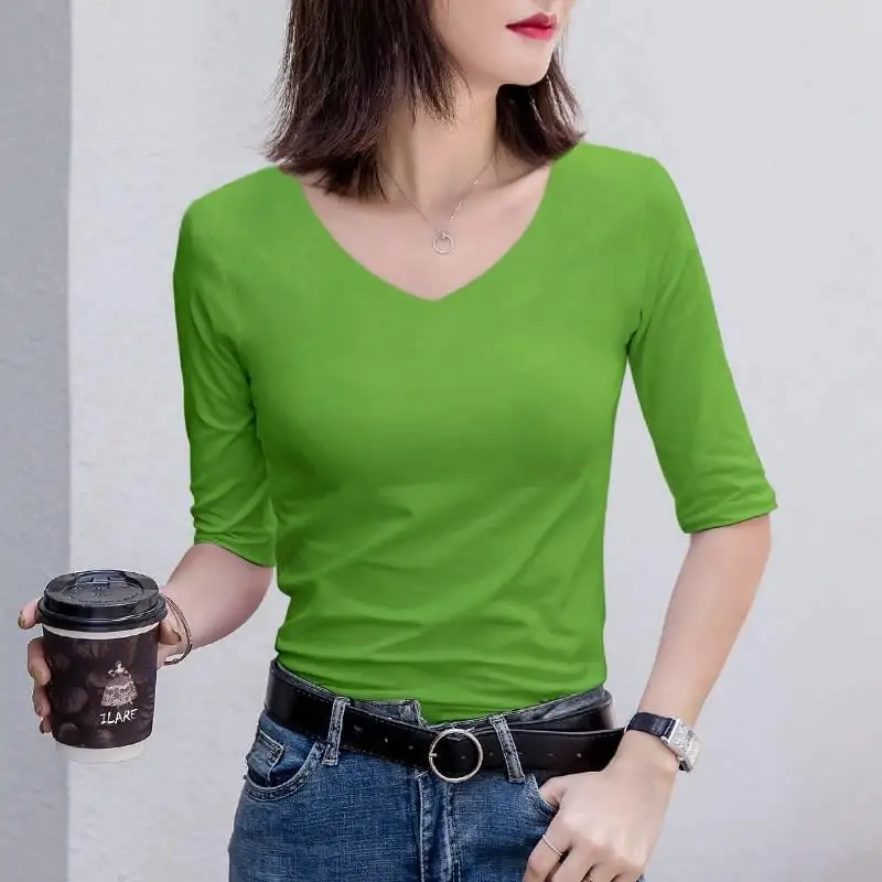 Avocado green [v-neck]