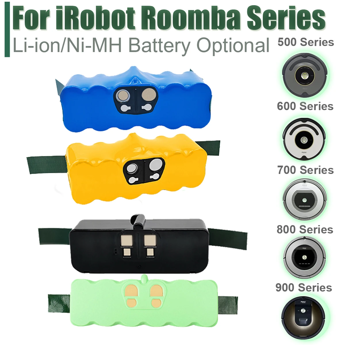 Per Irobot Roomba 500 6400Mah 14.4V 3800Mah Batteria Roomba 600 700 800 620 Serie Aspirapolvere Per Irobot Roomba 650 770 780