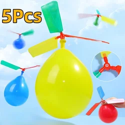 5PCS Colorful Whistling Balloon Helicopter Toys for Kids - DIY Outdoor Fun Party Decorations & Gifts (5Pcs)