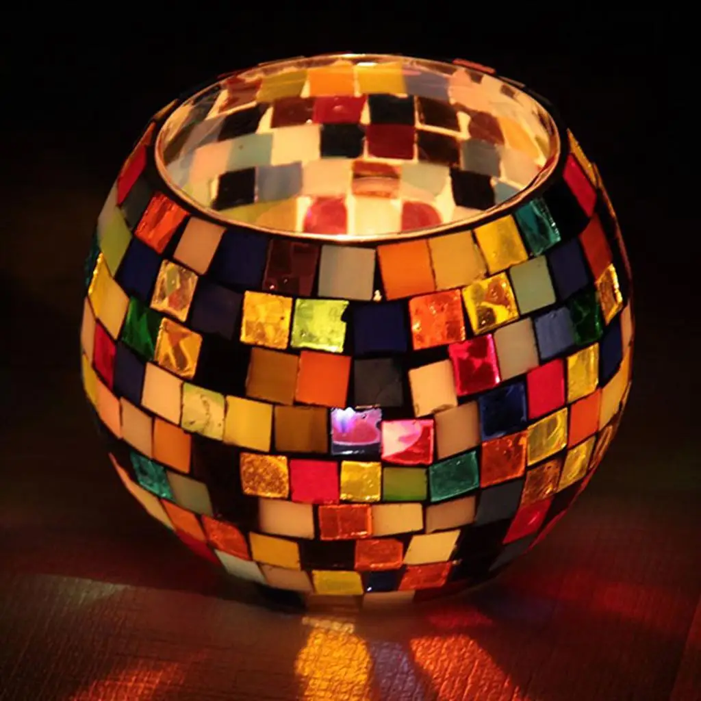 260g round and square Shape Mosaic Tiles Material for Mosaic Making Crafts Making