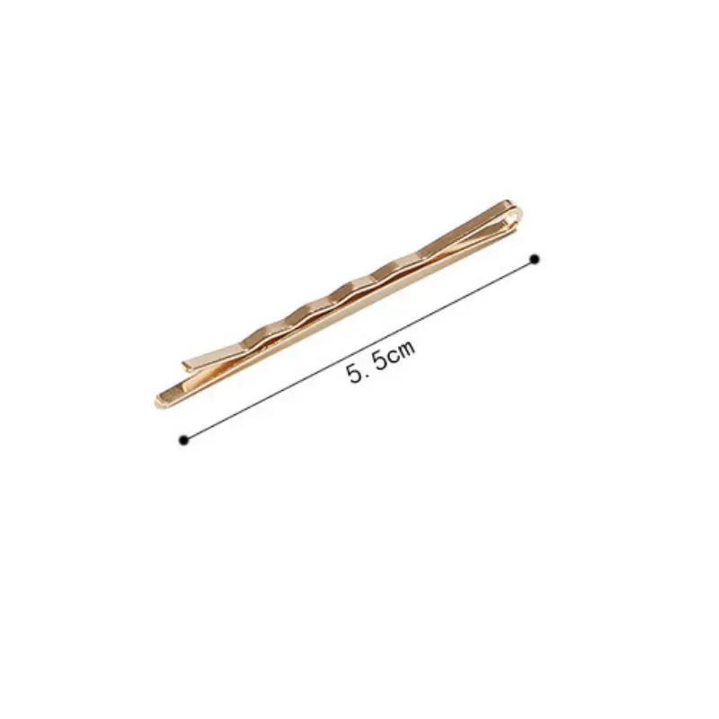 10pcs 황금 헤어 클립 숙녀 여자 웨이브 헤어핀 스타일링 액세서리 살롱 보이지 않는 레트로 실용적인 헤어 클립