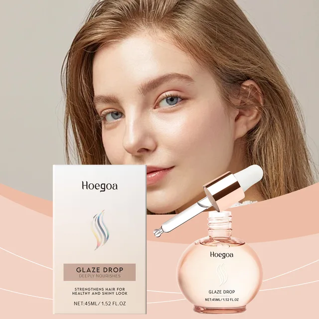 Aufhellendes ätherisches Haaröl, glättend, Anti-Frizz, reduziert Bruch, Spliss, erweicht, verbessert die Elastizität, Glanz, nährendes Serum