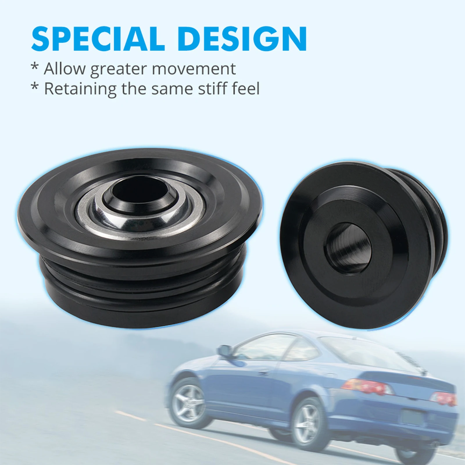 Spherical Shifter Cable Bushings For Honda Civic Si 02-15 Honda Accord 03-05 Acura RSX 02-06 Acura TSX 04-08