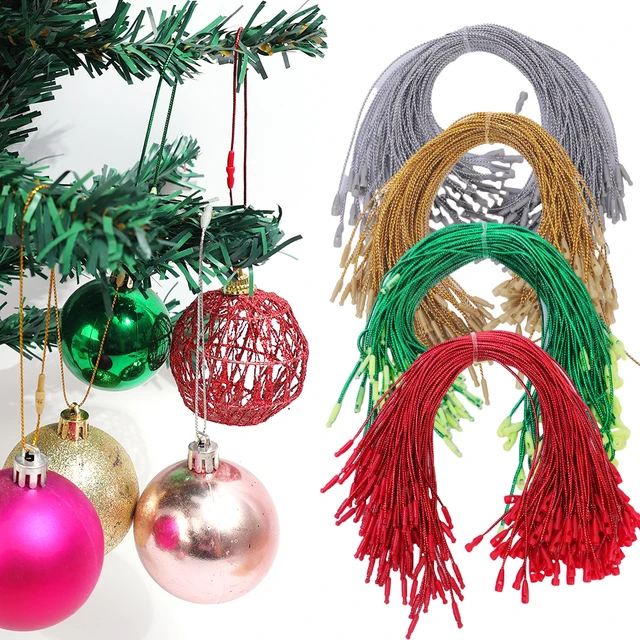 Christmas Ornament String Hook Polyester String With Snap Fasteners For  Christmas Hanging Ornament Holiday Decoration Supplies