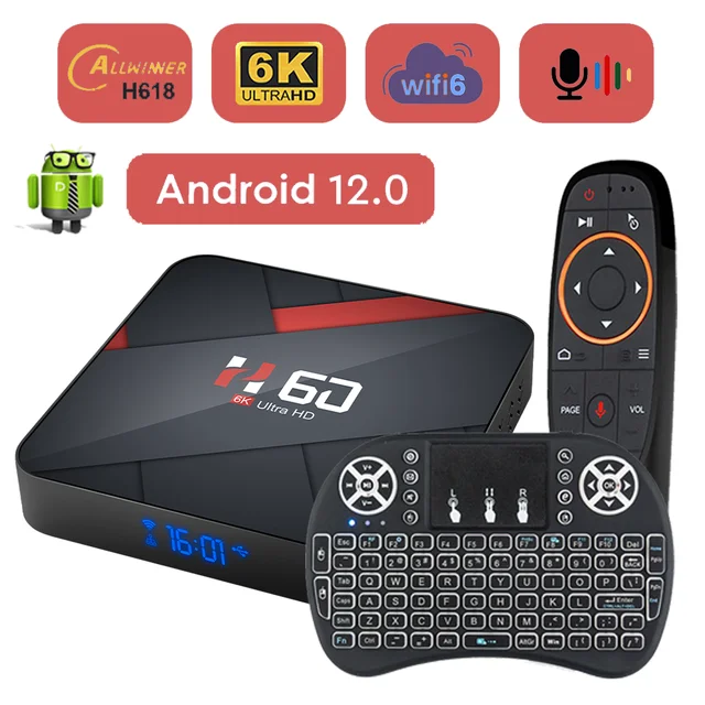 Magcubic Android 12 TV Box Wifi6 HDR10+ Allwinner H618 32G 64G Support 8K  6K 4K BT5.0 Voice Media Player Set top box - AliExpress