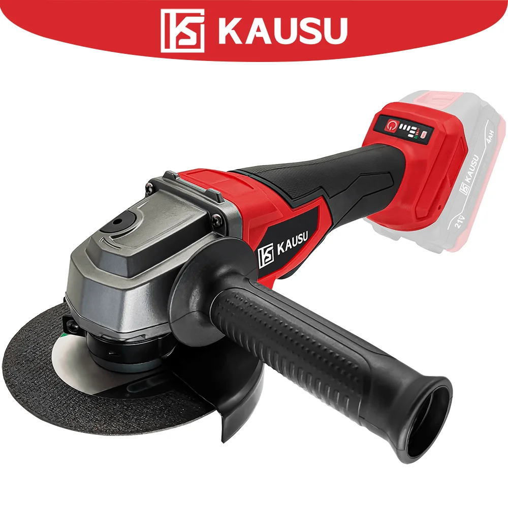 KAUSU Electric Angle Grinder 125MM M14 Brushless Variable Speed Cutting Machine Grinding Power Tool Makita 18V Battery No Battery