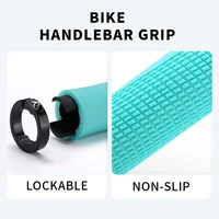 BUCKLOS poignée de guidon de vélo serrure ergonomique sur couvercle de poignée de vélo poignées de cyclisme absorbant les chocs barre poignées de vtt souples 5
