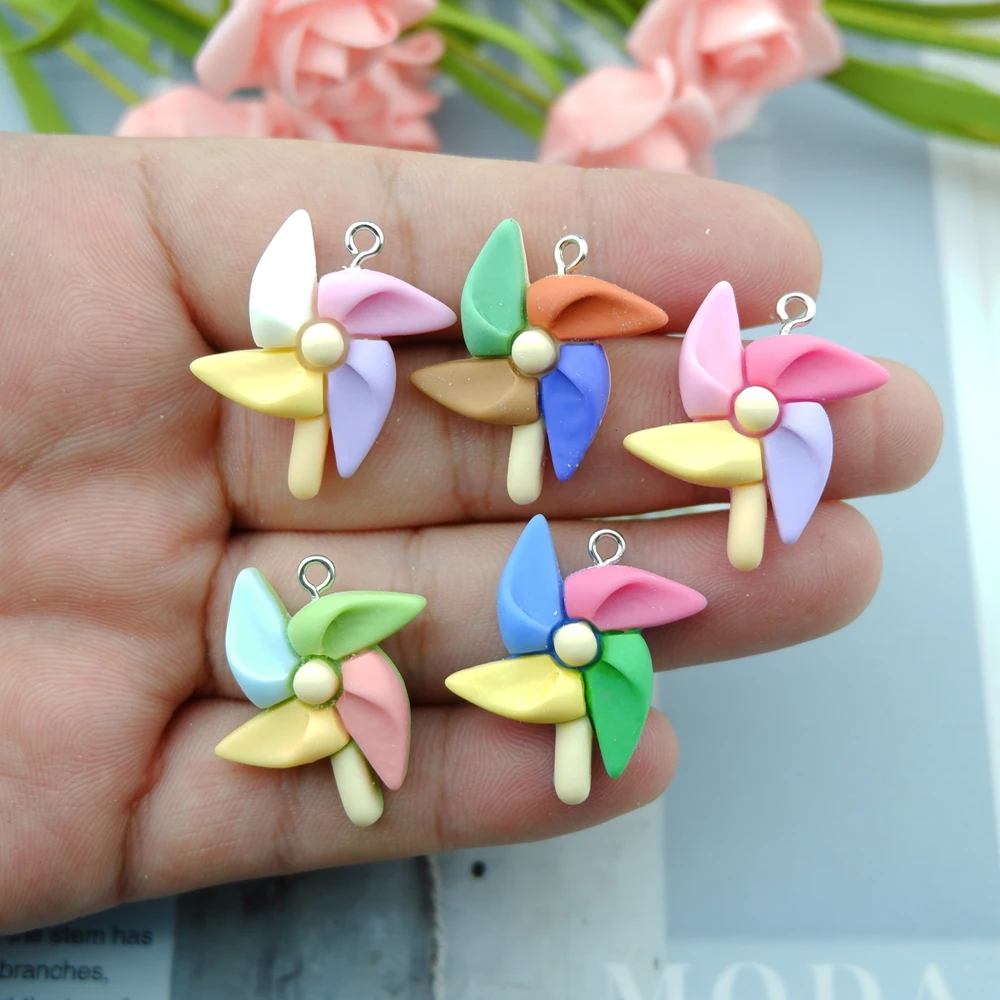 Kawaii Windrad Charms für Schmuck Machen Diy Ohrring Armband Anhänger Zubehör Erkenntnisse Telefon Machen Großhandel Groß