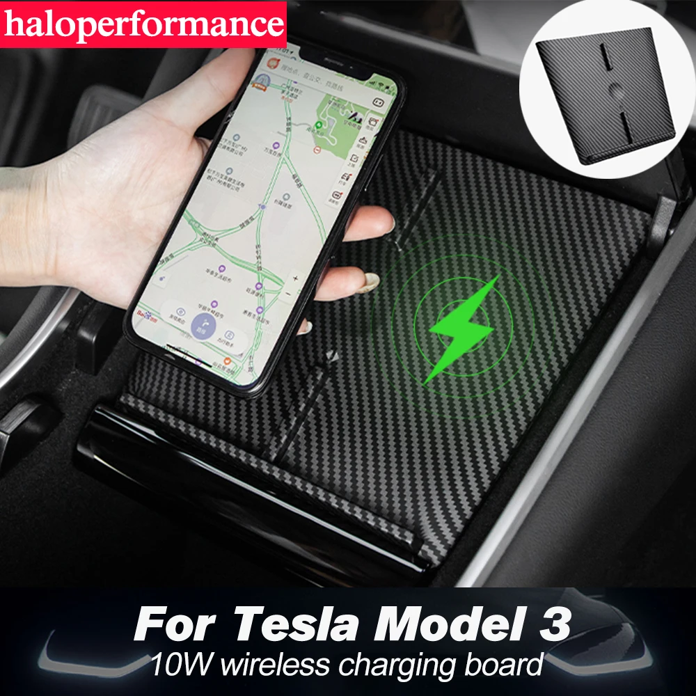 Model3 Car Charger Carbon Fiber Tesla Model 3 2022 Usb Ports Dual Fast