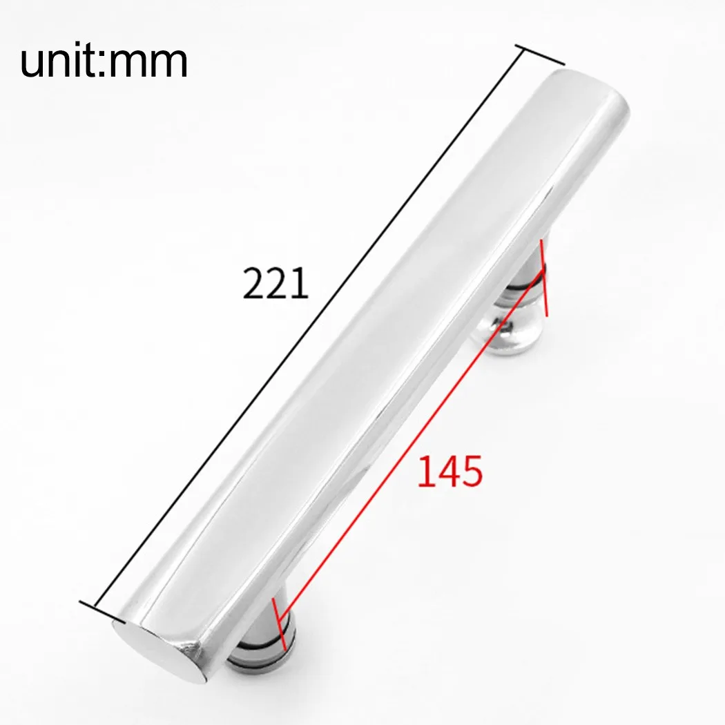 StainlessSteelChromeShowerDoorHandlesFTypeHandleForShower