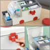 Foldable Medicine First Aid Home Storage Box Portable Medicine Box Large Ambulance Large Capacity Outdoor Pill Box 5