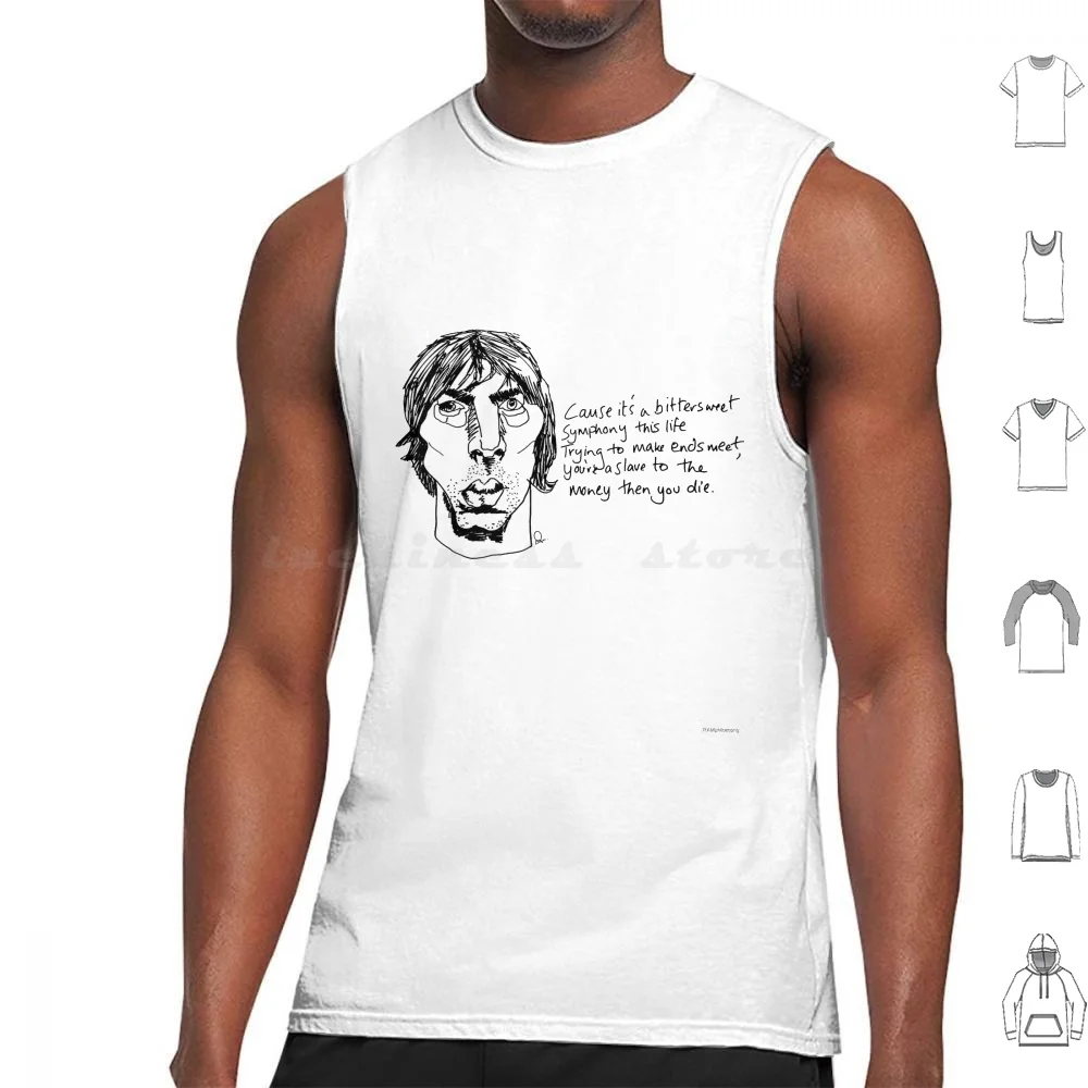 The Verve-Bittersweet Symphony Canotte Stampa Cotton The Verve Bittersweet Symphony Richard Ashancy Band Guitarist