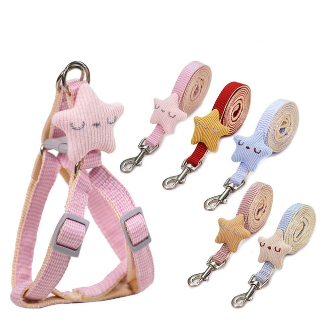 Miniature Dog Leash Lattice Anti Slip Adjustable Cat Rope Cats Vest Lattice Dog Chain Traction Small Dog Harness Pet Supplies