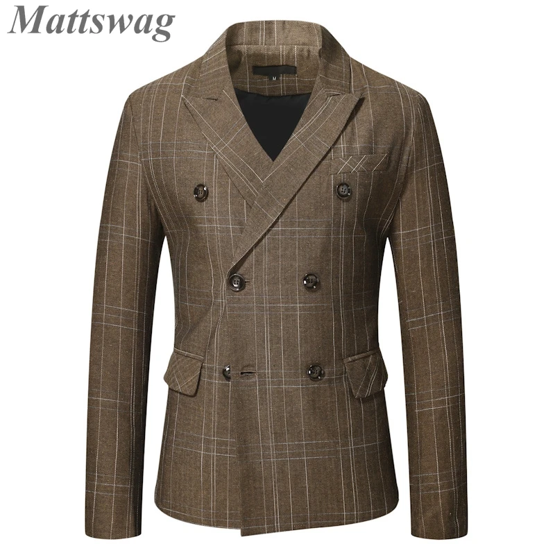 

Brown Vintage Lapel Banquet Blazer For Men Autumn Winter Slim Fit Dinner Prom Suits Stylish Wedding Business Office Men's Suit