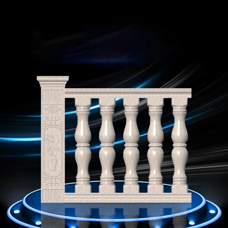 European Villa Roman Railing Molds Cement Cast-in-place Balcony Guardrail Household Garden Fence Building Mold Luxury Decoration