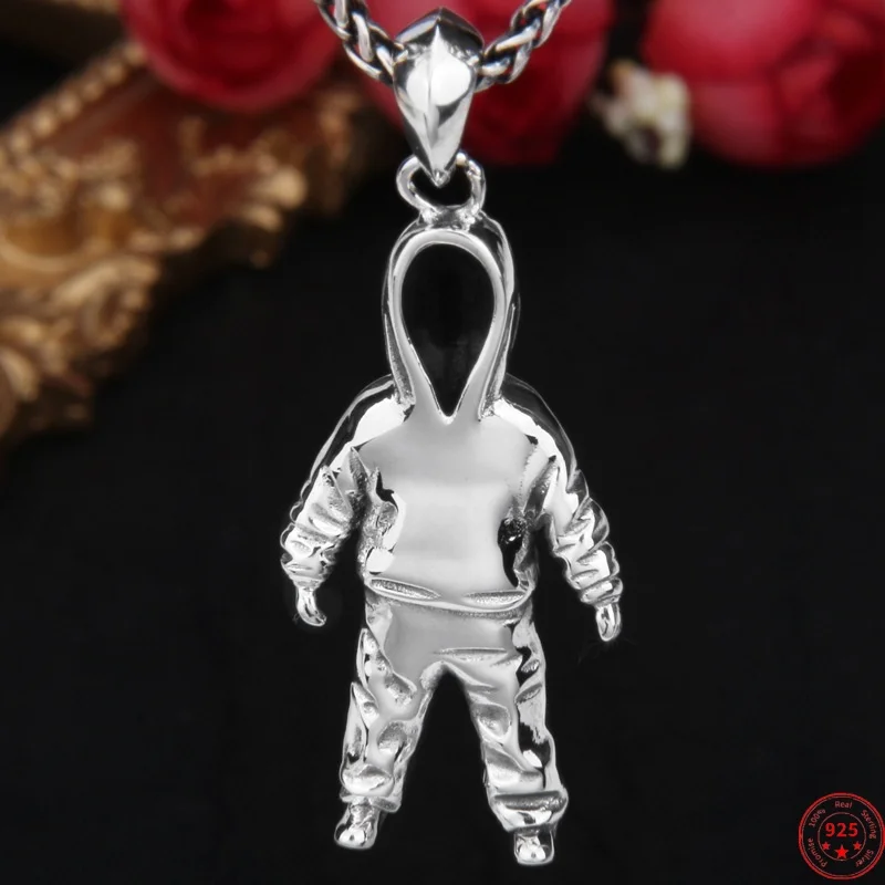 

S925 Sterling Silver Charms Pendants for Women Men New FashionHip Hop Street Hipster Jewelry Free Shipping
