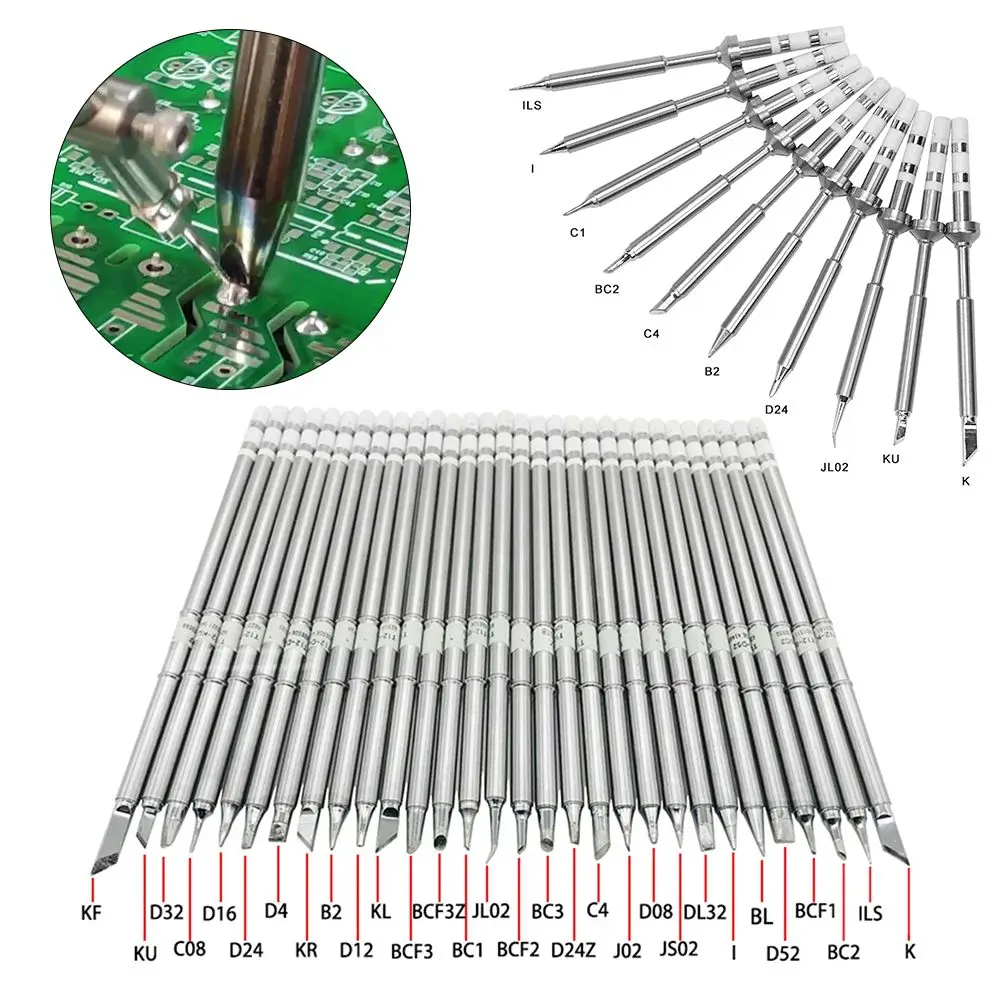 

Набор медных паяльных станций серии T12 BC1 BC2 BC3, сварочный инструмент, наконечники электрического паяльника для ремонтной станции Fx951