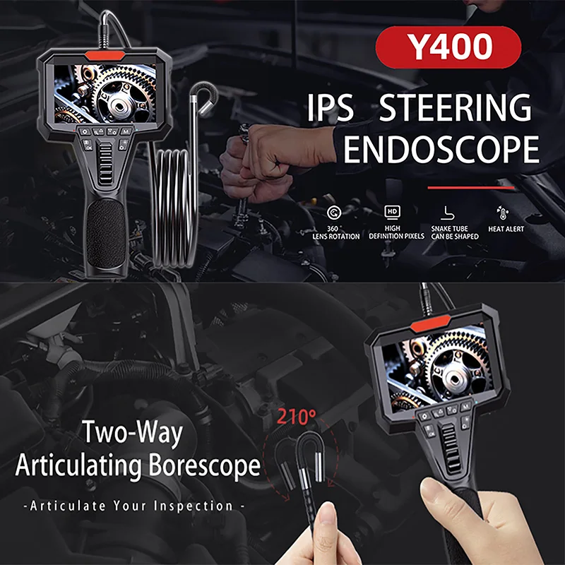 1080P HD Borescope Camera with LCD Monitor