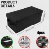 2/3/4Pcs DVD Storage Box Nonwoven Fabric CD Organizer Case with Lid Dustproof Disc Holder Box Foldable CD Storage Container New 2