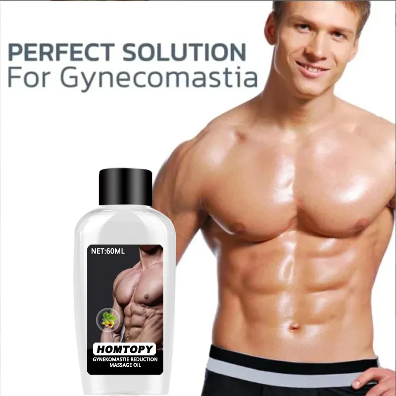 60ML Men Chest Shaper Essential Oils Cellulite Remover Losing Weight Slimming Belly Sexy Body Fat Burn Man Breast Firm Massage