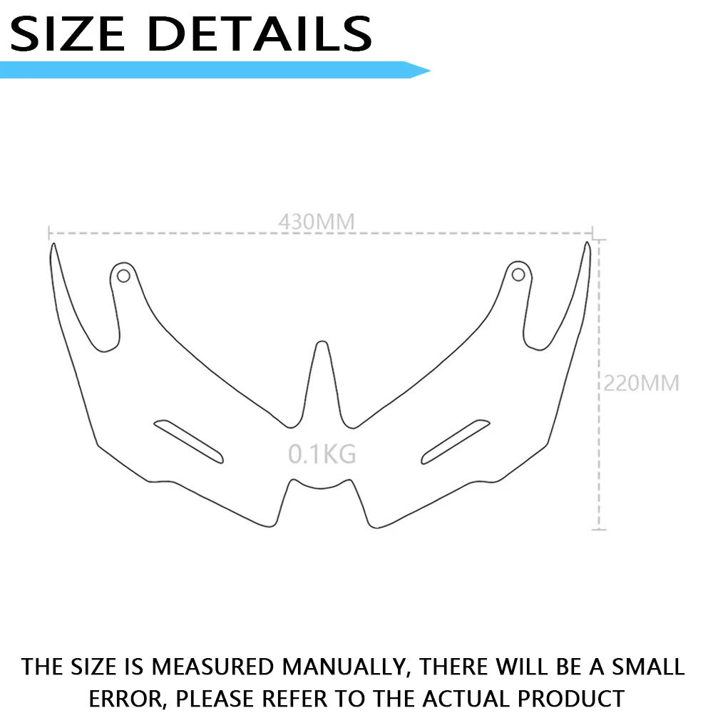 MTKRACING Deflector For YAMAHA YZF-R3 YZF-R25 2014- Front Fairing Winglets Wing Shell Cover Protection Guards Kit motorcycle accessories motorcycle fairing motorcycle winglet motorcycle wing kit