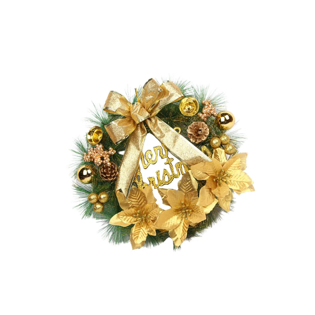 

30Cm Christmas Berry Pine Wreath Artificial Pine Needles Candle Wreaths Ring Garland Front Door Xmas Wreath Holiday Wall