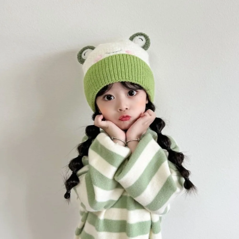 Winter Warm Knitted Polyester Hat for Kids