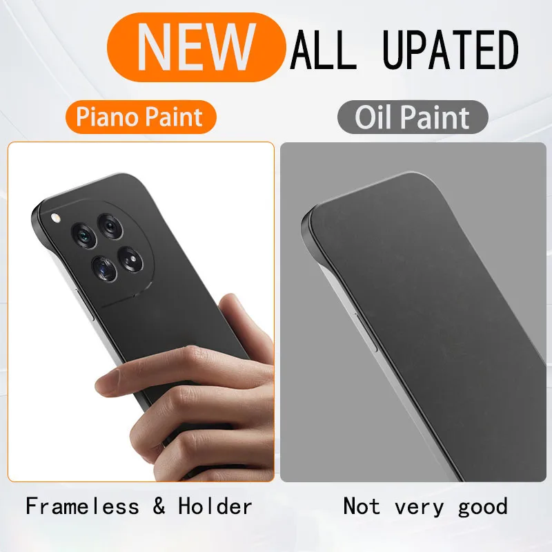 Luxury Metal Surface Ultra-Thin Frameless Phone Case