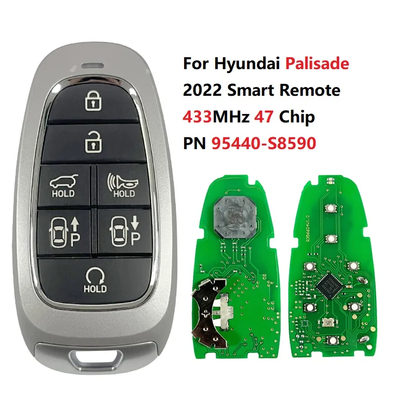 Cn020316 Codice 95440-S8590 Hyundai Palisade 2022 Smart Key 7 Pulsanti 433Mhz 47 Chip Keyless Go