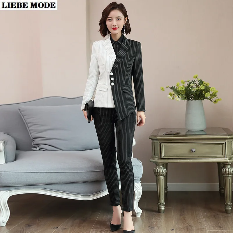 Update 79+ black white pants suit super hot in.eteachers