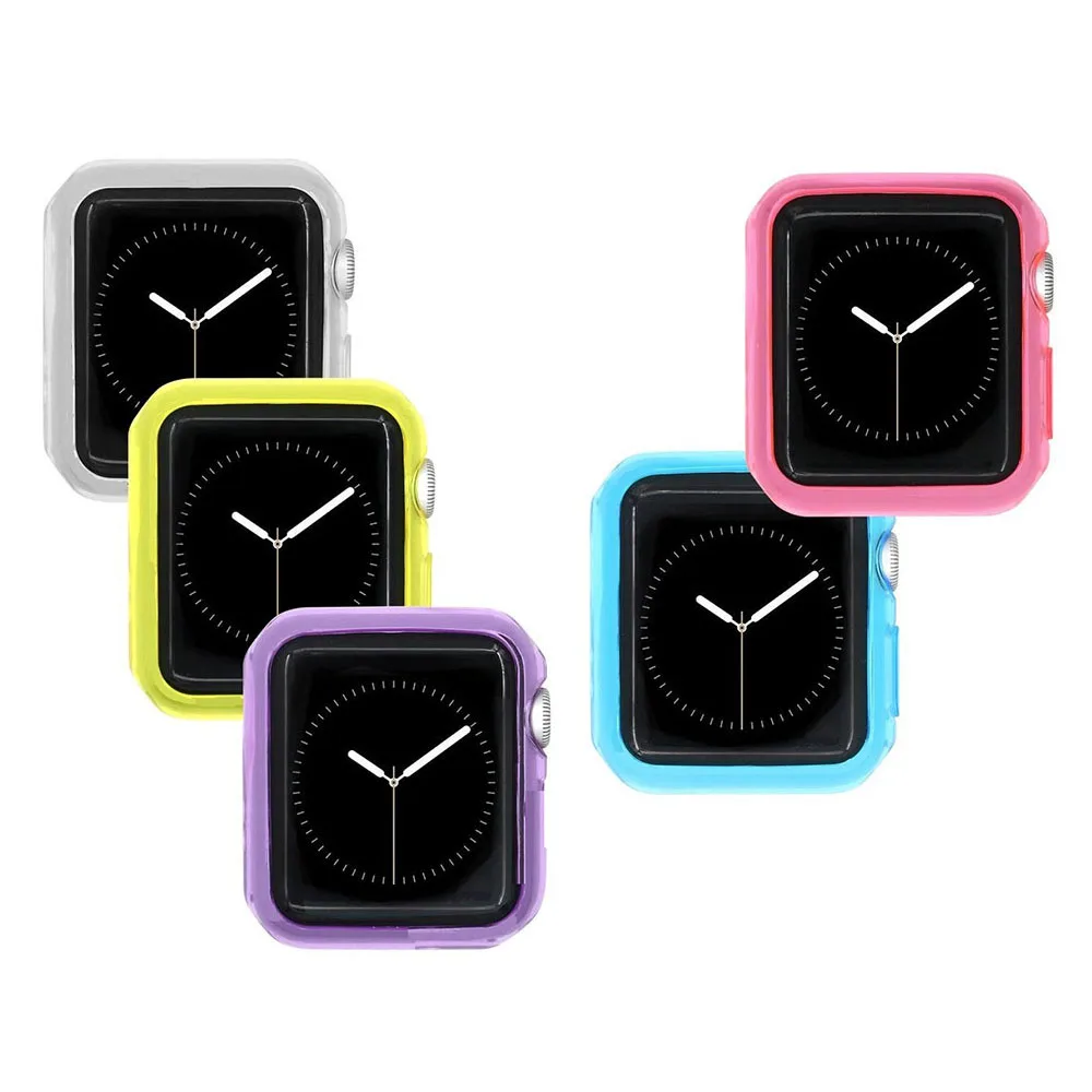 Glow-in-the-Dark Soft TPU Case for Watch, No Screen, Multiple Sizes Available