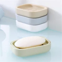 New Bathroom Dish Plate Case Home Shower Travel Hiking Holder Container Soap Box Plastic Soap Box Dispenser Soap Rack 5