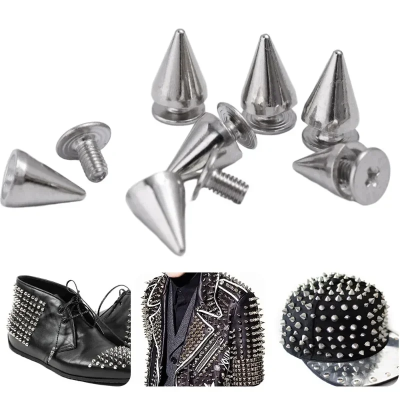 100Pcs 10mm DIY Punk Rock Silver Decorative Studs And Spikes Rivets For  Clothes Leather Craft Clothing Shoes Bags Decoration - Price history &  Review, AliExpress Seller - Drive to Green Store