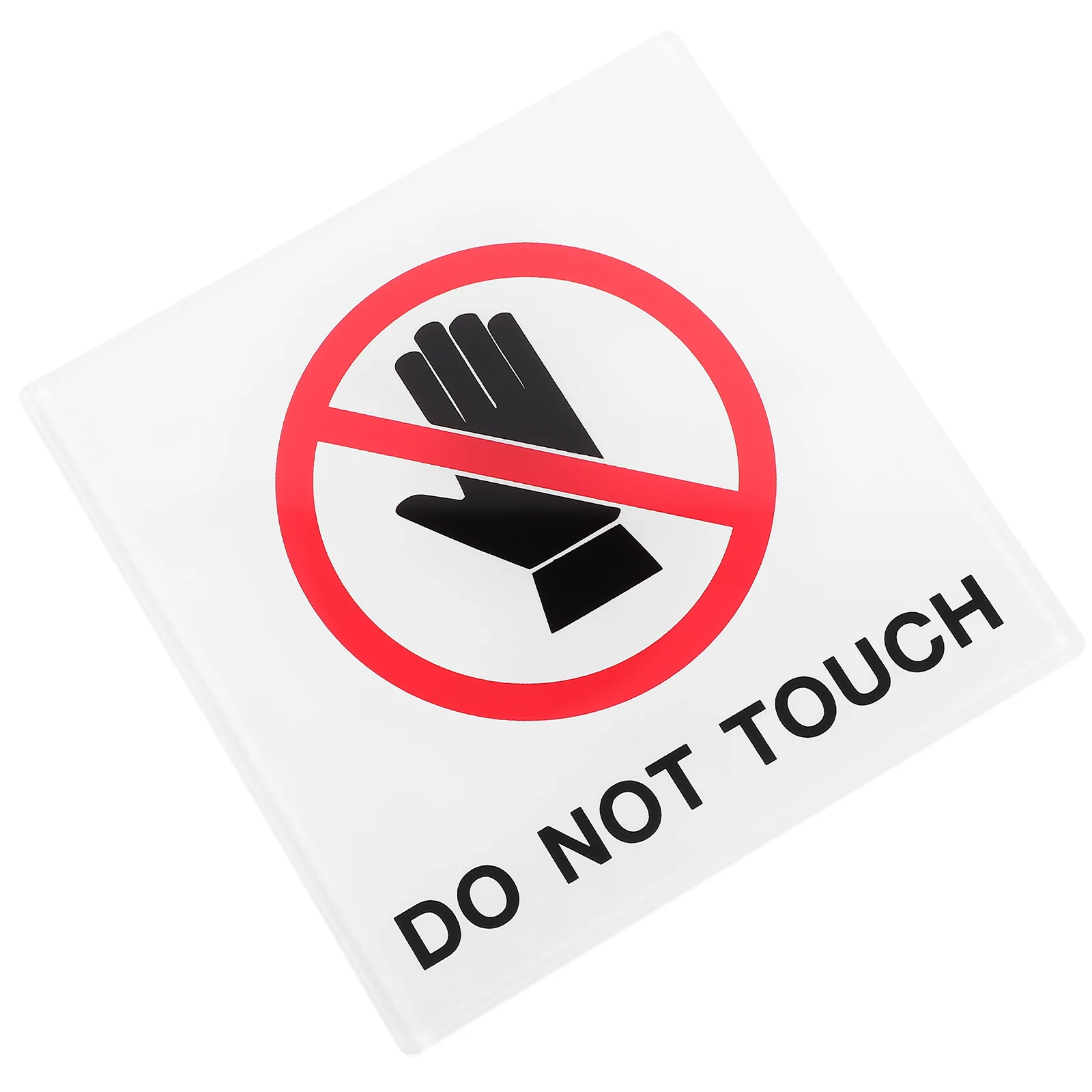 No Touching Signs Tag Adhesive Do Not Warning Label Sign Acrylic Acrylic Caution Danger Decal Factory Safety Machine