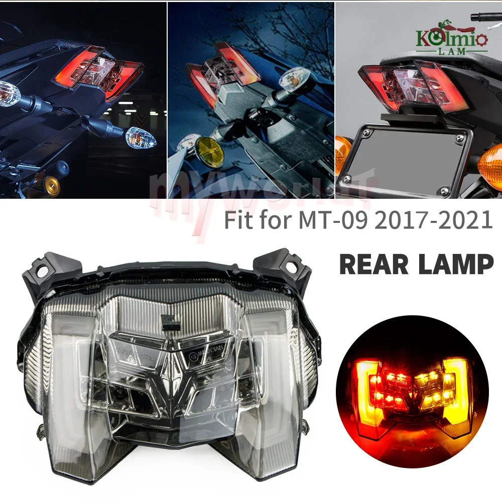 

Integrated Rear LED Tail Light Turn Signal Brake Taillight Fit For YAMAHA MT09 FJ09 2017 - 2021 FJ MT 09 2018 2019 2020 17 18 19