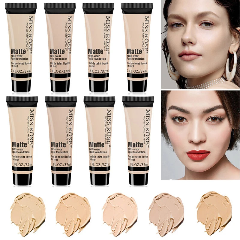 Liquid Foundation Waterproof Foundation Makeup Cosmetics Base Matte Long-lasting Face Concealer