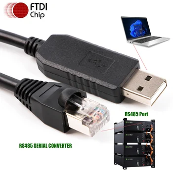 สายแปลงอะแดปเตอร์ FTDI USB เป็น RJ45 8p8c สำหรับแบตเตอรี่อินเวอร์เตอร์พลังงานแสงอาทิตย์ Rentech BTESF 1