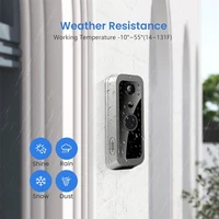 Tuya Smart Life 1080P WiFi Video Doorbell Battery 100% Wireless Door Intercom System PIR Outdoor Camera 5Inch Monitor Screen - Image 6