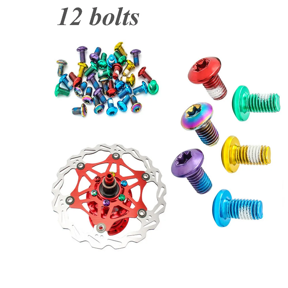 12 Pz T25 Torx Bicicletta Freno A Disco Rotore Parte Strumento Accessori Freno T25 Vite Bici Torx Viti Viti Di Fissaggio Bulloni Torx