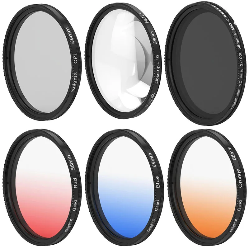 ND FLD UV MC Star CPL lens color Variable Neutral Dens Filter 52mm 55mm 58mm 67mm 77mm for Nikon Canon EOS d5200 d3300