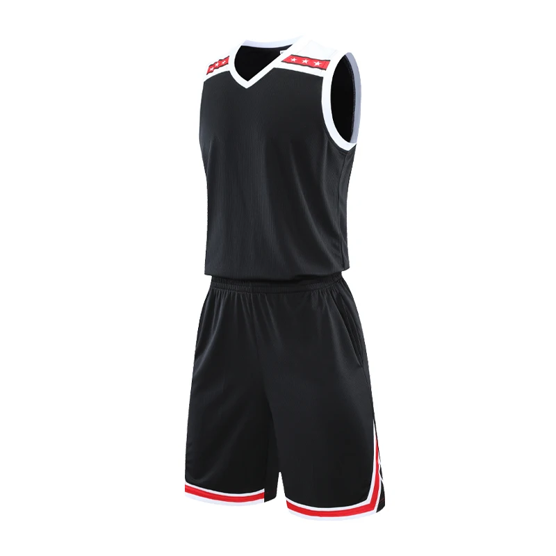 

Мужские баскетбольные трикотажные костюмы, командная спортивная униформа, топы и шорты, дышащие мужские тренировочные комплекты Baskrtball