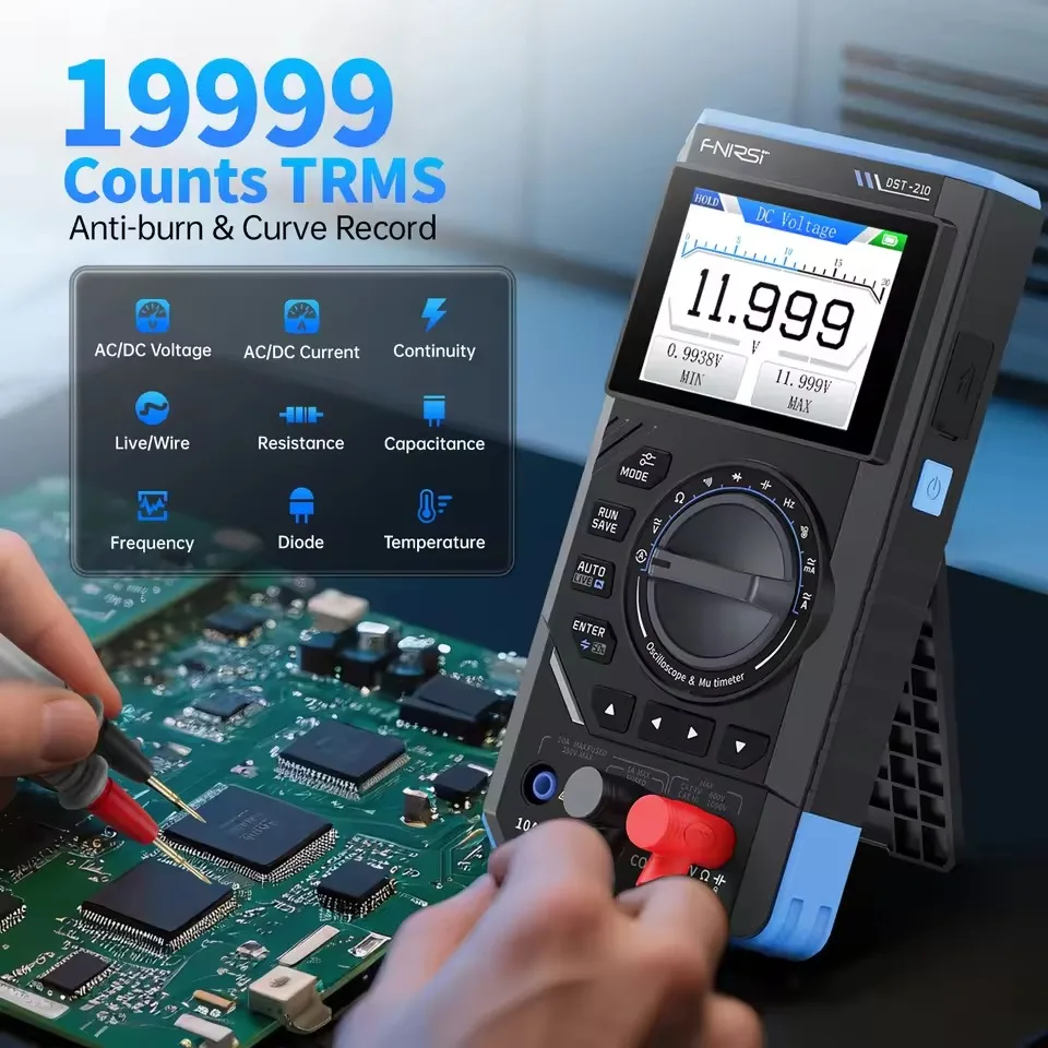 FNIRSI DST-210 および DST-201 3IN1 デジタルマルチメータ