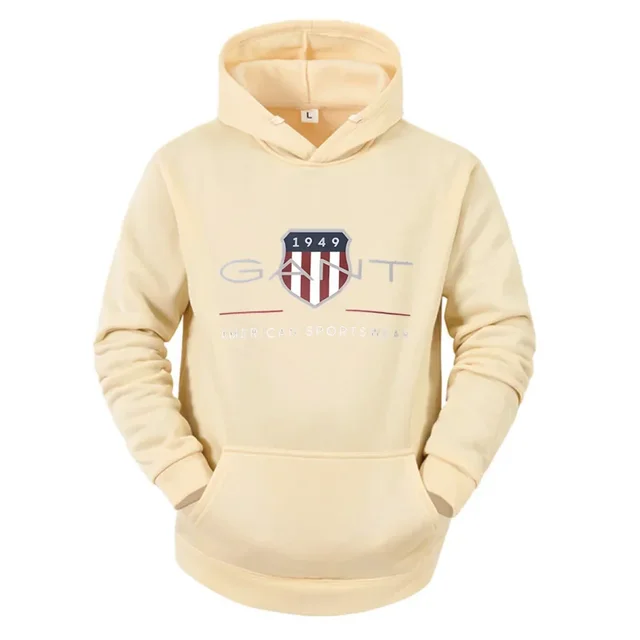 2025Solid Color Men's Hoodie Warm Men's Sweatshirt Fashion Street Casual Men's Loose Cool Sa 1949 Printed Pullover Brand Hoodie 1