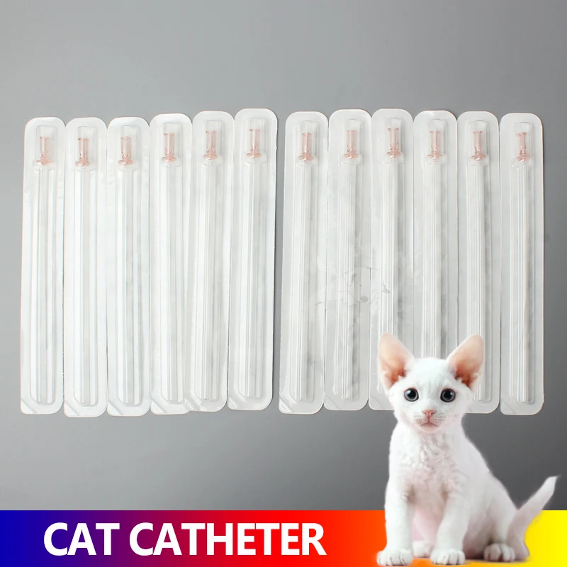 

Disposable Cat Urinary Catheter Sterile Feline Specific Bladder Stone Obstruc Urethral Catheters 1.0 1.3mm Veterinary Instrument