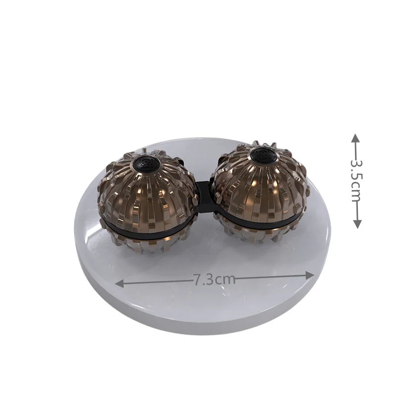 Metal Conjoined Massage Ball Kirsite Rotating Fingertip Gyro Decompression Toys Fidget Spinner Stress Relief