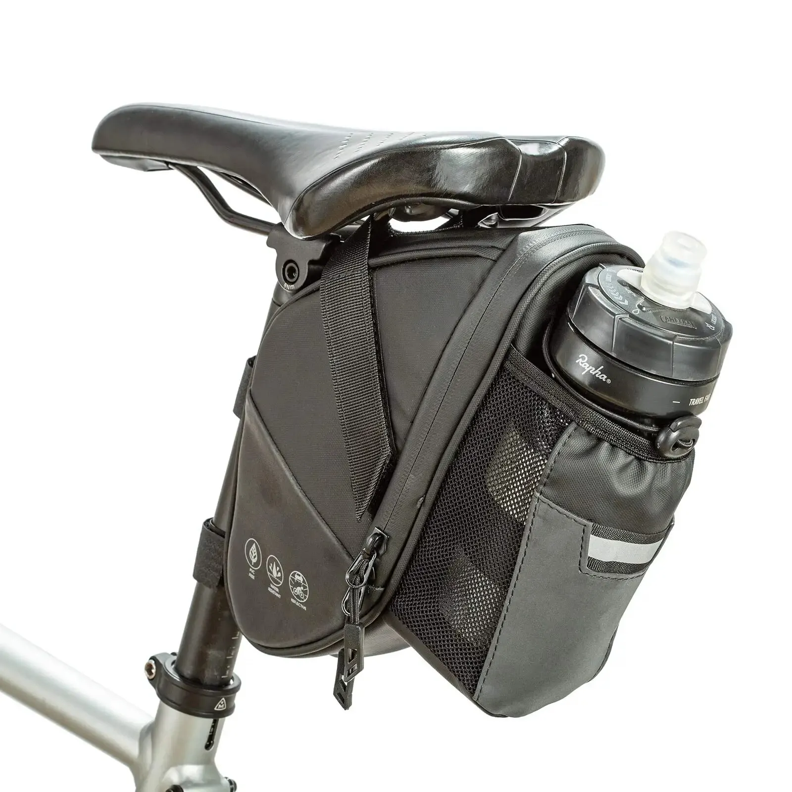 MTB 산악 도로 자전거용 방수 자전거 새들 가방, 뒷좌석 아래 보관 가방, 물병 포켓 사이클링 파우치, 1.5L