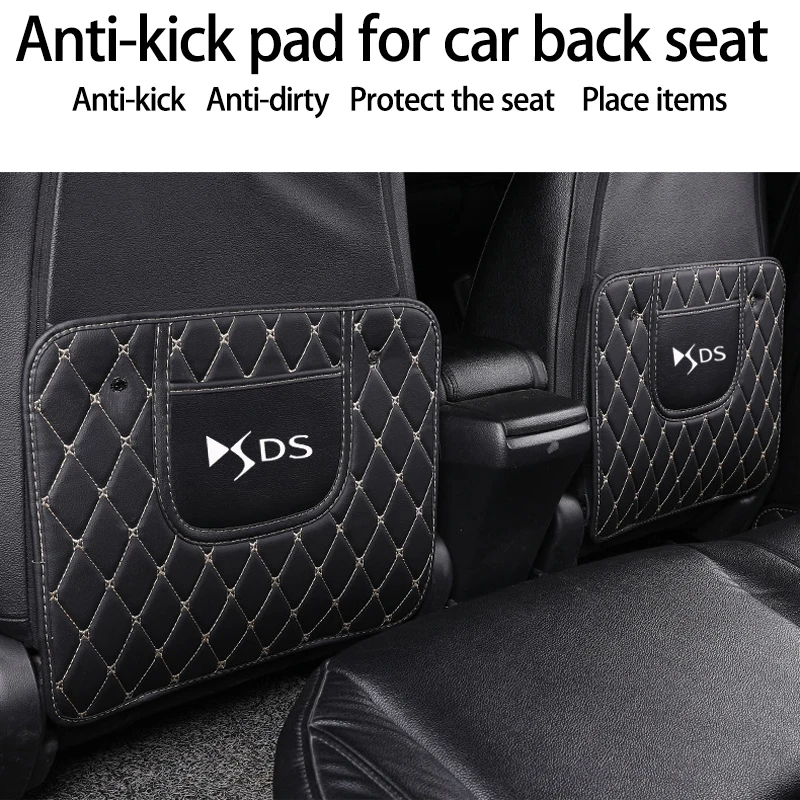 

Car Seat Anti-kick Protection Pad for Citroen Ds Ds3 Ds4 Ds5 Custom Car Seat Cover Set for Women Luxury Car Accessories